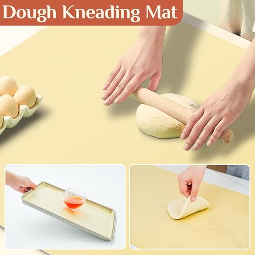 GTJ Silicone Baking Mat Roll, Reusable Baking Sheet Liners, 12 in x 6 ft | Free Cut to Size, Food-Grade, Non-Stick, Non-Slip, For Dough, Pastry, Air Fryer, Freeze Dryer, Oven Pan, Kitchen Counter - Image 5