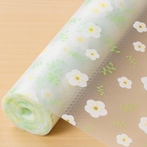 Cooyes Shelf Liner – Premium Non-Adhesive Cabinet & Drawer Liner for Kitchen – Waterproof Shelf Paper with Modern Pattern – Durable EVA Cabinet Mat – Easy to Cut （24" W x 240" L） by Cooyes