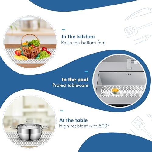 Bestjing Silicone Sink Protectors for Kitchen Sink-28.4"x 14.3", Universal - Image 5