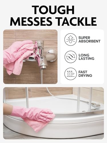 Fantasticlean Microfiber Cleaning Cloth Rolls - 150 Sheets (Pink, Lavender) - Image 4
