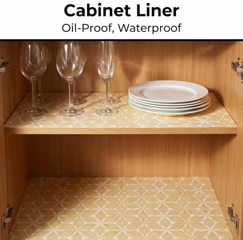 Coavas Shelf and Cabinet Liner, Easy Cut Protective (Brown, 12 in x 30 ft) - Image 3