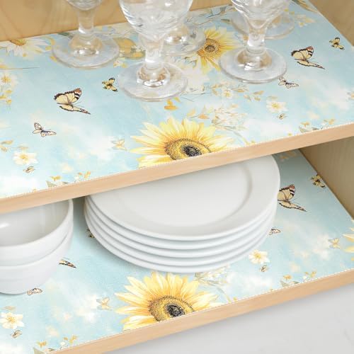 Quttisay Floral Shelf Liner Non Adhesive Kitchen Drawer Liner 12in x 10ft - Image 5