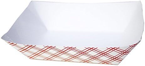 2.5 lb Paper Food Trays, Sturdy and Recyclable Kraft, 2.5 lb Kraft Paper Food Trays 2lb (100, 4" x 6", 2.5 lb) - Image 4