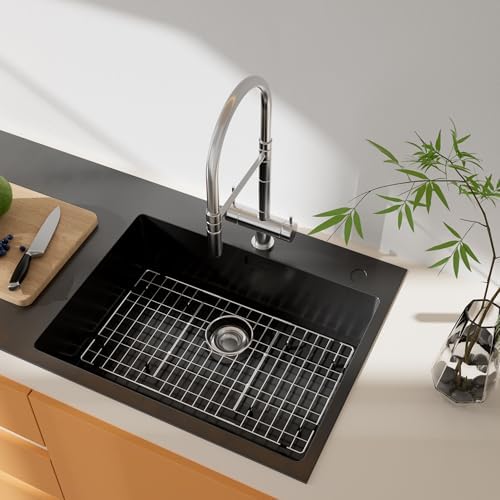Sink Protector for Kitchen Sink,Sink Rack 26" X 14",Large Metal Sink Grate with Strainer,Stainless Steel Sink Grid for Bottom of Sink with Rear Drain Hole Dia 5",Corner Radius 0.6" - Image 2