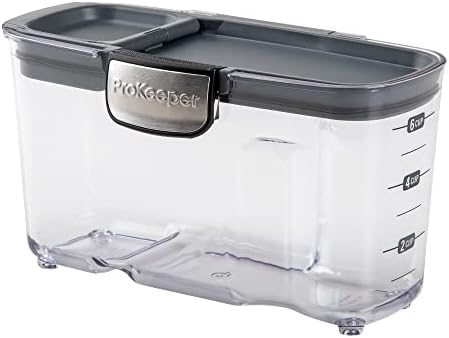 Progressive International ProKeeper+ Clear Plastic Airtight Food Baker's Kitchen Storage Organization Container Canister Set with Magnetic Accessories, 2- Piece Set (Cereal 1.5-Quart) - Image 2