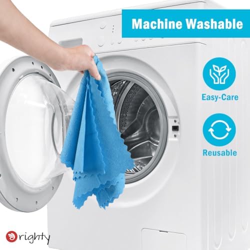 Orighty Microfiber Cleaning Cloth Bulk, 100 Pack, 11.5x11.5 inch, Blue - Image 7