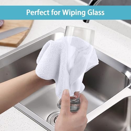 HOMEXCEL 8PK Microfiber Cleaning Cloth, Cleaning Rags for Home, 11.5x11.5in - Image 5