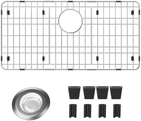 28-7/8" x 14-3/8" Sink Protectors for Kitchen Sink, Rear Drain by Suzlon