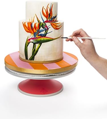 Sugarworks Artists Cake Turntable Rotating Cake Stand Cake Decorating Stand, with Brake/Stop - Image 3