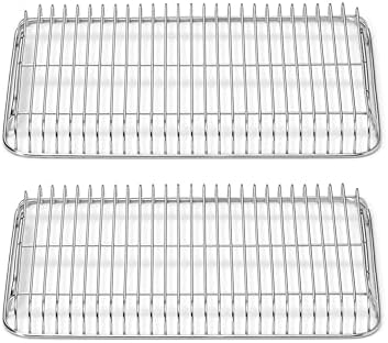 Caraway Stainless Steel Cooling Rack Set | 2x 9" x 13", For Cooling Baked Goods, Icing, and More, Designed to Fit Into Our Small Baking Sheet, Gold by Unknown