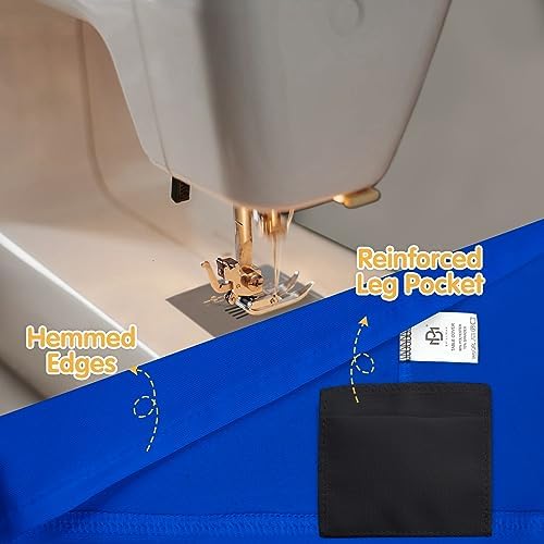 BRILLMAX 6 Pack Royal Blue Spandex Table Covers for 6ft Rectangle Tables - Image 4