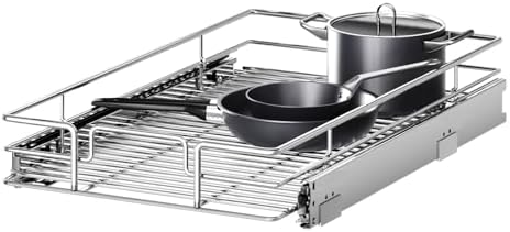 Pull Out Cabinet Organizer 9" W x 21½" D, Heavy Duty Cabinet Pull Out Shelves, Slide Out Drawers Organization for Kitchen Cabinets Bathroom by Unknown