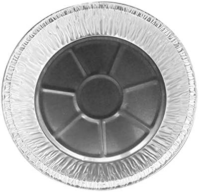 KitchenDance Disposable Aluminum Pie Pan - 9 Inches Round Shaped Reusable Aluminum Foil Heavy Duty Baking Pans - Aluminum Pie Pan Perfect for Baking, Cooking, and Preparing Food - 940, Pack of 250 by Unknown