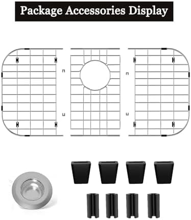 Sink Protectors for Kitchen Sink 26" x14", Rear Drain - Image 4