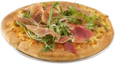 Restaurantware 11 Inch Aluminum Pizza Pan 1 Count Wide Rim Silver Pizza Pan, Heat Conductive Round Pizza Tray, Lightweight Corrosion-Resistant Serving Tray For Restaurant Or Home Use by Restaurantware
