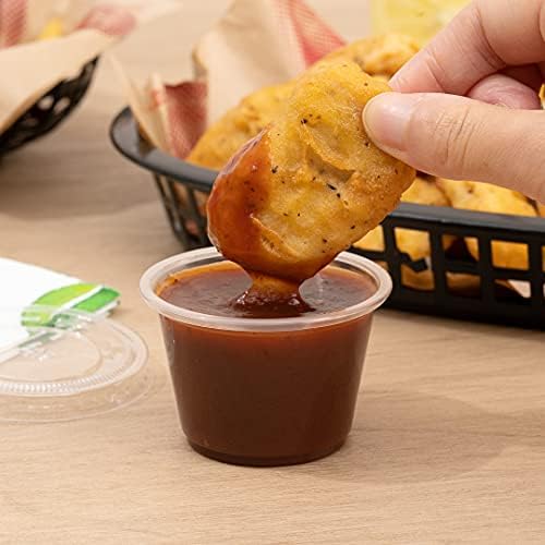 Restaurantware-RW Base 2.5 Ounce Sauce Cups, 2000 Microwave-Safe Condiment Cups - Crack-Resistant, Disposable, Clear Plastic Portion Cup, For Samples, Sauces, Or Toppings, Lids Sold Separately - Image 5