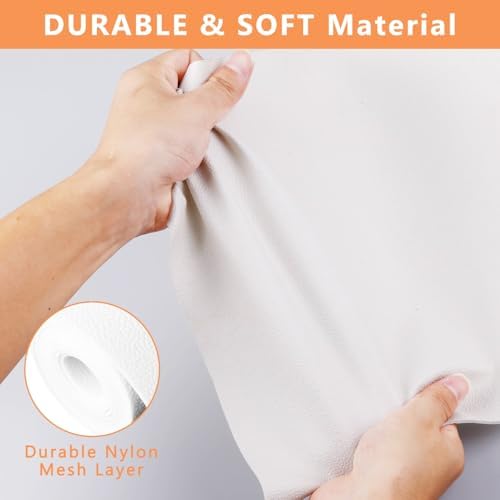 WochiTV Shelf Liner for Cabinets, Drawer Non Adhesive Non Slip Foam Mat for Kitchen, Pantry, Bathroom, Cupboard, Garage, Closet, Shelves, Drawer, Tool Box, White 11.8 x 59 inches - Image 2