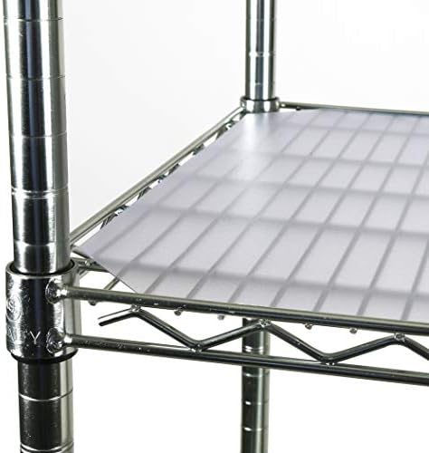 PVC Shelf Liners for Wire Shelving, 4 Pack, Clear Shelf Liners, for Shelf Size 60" x 30" (Actual Cut Size 59" x 29") by VKFRenzelUSACorp