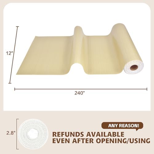 Shelf Liners for Kitchen Cabinets 12in x 20FT, Non Adhesive Drawer Liner - Image 4