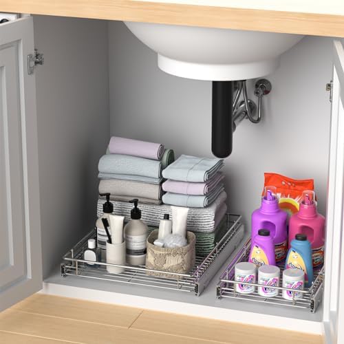Pull Out Cabinet Organizer,20.8” Slide Out Kitchen Organizers Storage - Image 7