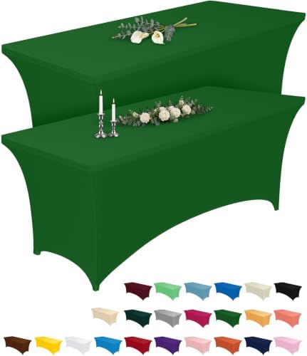 Pureegg Spandex Tablecloth 6ft 2 Pack Green by Pureegg