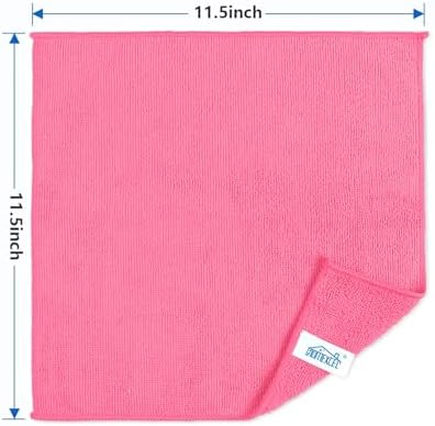 HOMEXCEL 8PK Microfiber Cleaning Cloth, Cleaning Rags for Home, 11.5x11.5in - Image 2