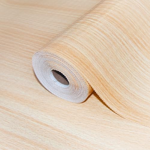 Drawer Shelf Liner for Kitchen Cabinets Non-Adhesive, Non Slip Shelf Paper Waterproof Thickened Cabinet Liners for Shelves, Strong Grip Mats for Cupboard, Dresser, Pantry, Wood-Grain, 17.5 in x 10 FT by TheBaDaz