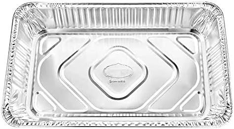 Tiger Chef 50-Pack Durable Aluminum Foil Steam Table Pans Full Size, Disposable 21 x 13 inches - Image 3