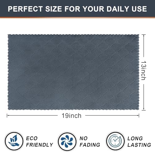Homaxy 12 Pack Super Soft Absorbent Dish Towels, 13" x 19", Dark Grey - Image 5