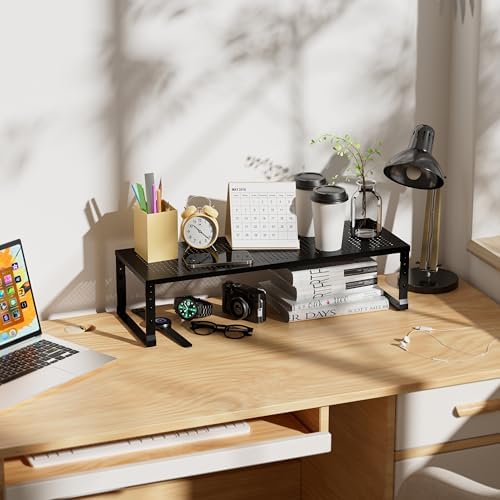 Expandable Spice Rack & Kitchen Cabinet Organizer - Stackable, Adjustable Shelves for Cabinets, Countertops, Cupboards & Pantries(3 Packs/Medium/Black) - Image 4
