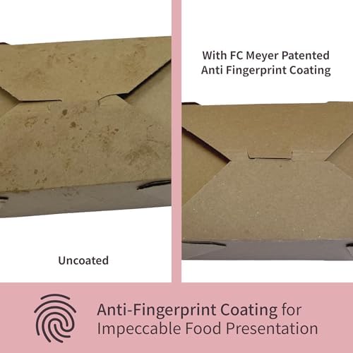 FC Meyer MeyerWindow #3 Kraft Boxes With Window, Disposable Paperboard Take Out Cartons, Bakery Boxes, Lunch Box & Go To Food Storage Container, 7 3⁄4” x 5 1⁄2” x 2 1⁄2“, Small Pack of 15 - Image 3