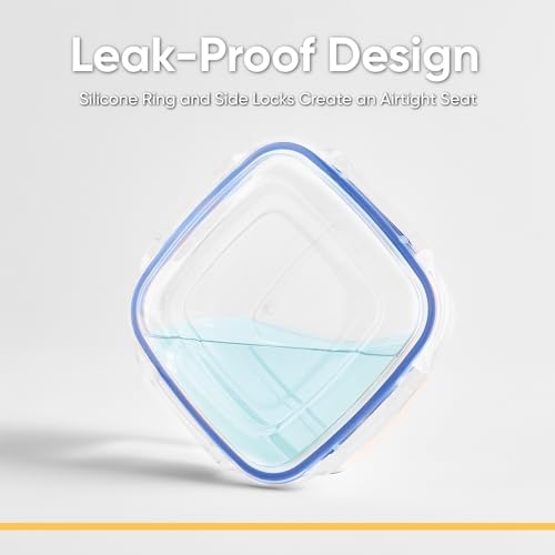 Superio Plastic Food Storage Container Set, BPA Free, Sealed Containers with Airtight Lids for Pantry, Cupboard, and Fridge- Microwave and Dishwasher Safe (10) (10 Pack) - Image 3