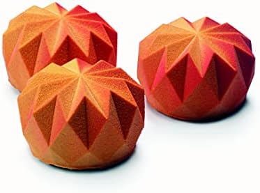 Dinara Kasko Mini Origami silicone mold for Baking. Geometric 3D silicone mold for cake or mousse, 4pcs. by world famous pastry chef Dinara Kasko by DINARAKASKO
