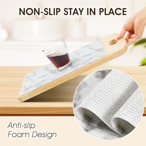 Coavas Shelf and Cabinet Liner, Easy Cut Protective, Marble 17.5 in x 10 ft - Image 3