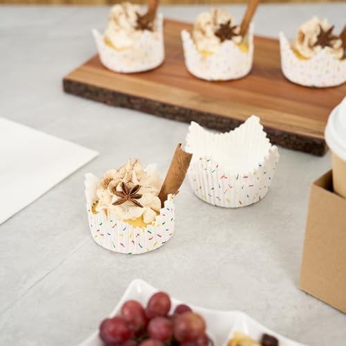 Restaurantware Baking Cups 4000 Pack of 4 oz Greaseproof Cupcake Liners Disposable Oven, Freezer-Safe Paper Muffin Holders for Birthdays, Parties, Events - Image 4