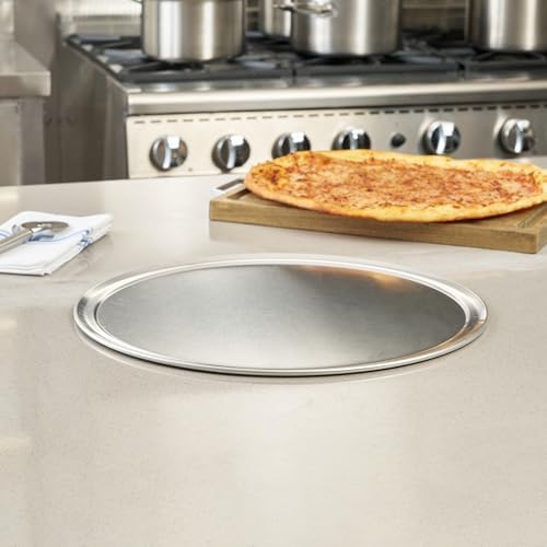 Restaurantware 18 Inch Aluminum Pizza Pan 36 Count Wide Rim Silver Pizza Pan, Heat Conductive Round Pizza Tray, Lightweight Corrosion-Resistant Serving Tray For Restaurant Or Home Use - Image 3