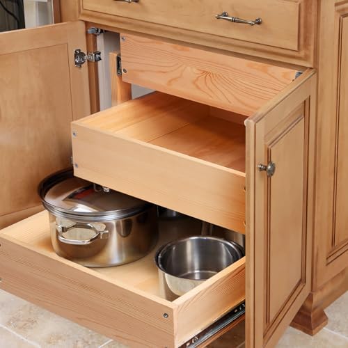 Mulush Pull Out Cabinet Organizer 26''W×21''D×19''H Slide Out Drawer - Image 5