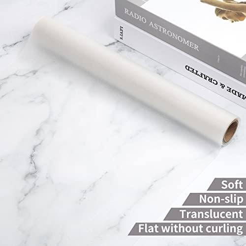 Shelf Liner Silicone Shelf Liners for Kitchen Cabinets Non-Adhesive Non-Slip Waterproof Cabinet Liner Drawer Liner Refrigerator Liners Durable & Reusable (12 Inch x 10 FT, Translucent-White) - Image 2