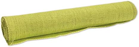 BambooMN Green 15" x 88" Vintage Burlap Table Runner for Rustic Wedding Bridal Shower Bachelorette Graduation Party Table Decor Decorations, 6 Pieces - Image 3