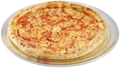 Restaurantware 13 Inch Aluminum Pizza Pan 1 Count Wide Rim Silver Pizza Pan, Heat Conductive Round Pizza Tray, Lightweight Corrosion-Resistant Serving Tray For Restaurant Or Home Use by Restaurantware