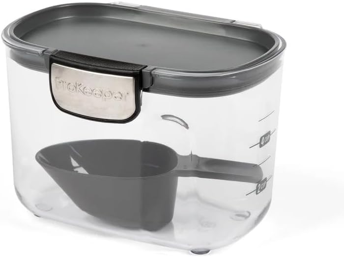 Progressive International ProKeeper+ Clear Plastic Airtight Food Baker's Kitchen Storage Organization Container Canister Set with Magnetic Accessories, 2- Piece Set (Specialty Flour 1.5-Quart) - Image 4