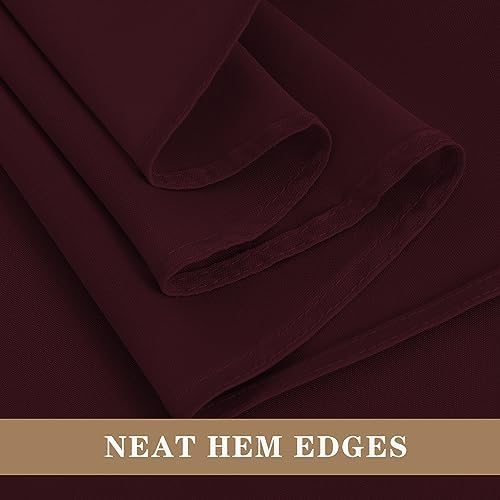 Fitable 6 Pack Burgundy Tablecloths 70x108 Inch for 6 Foot Rectangle Tables - Image 4