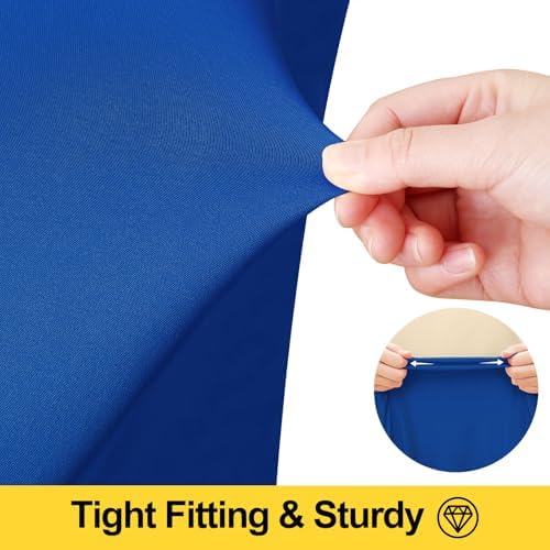 Smiry Spandex Elastic Fitted Table Cloth Skirt for 4FT Rectangle Table - Image 3