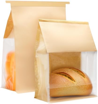50PCS Paper Bread Bags for Homemade Bread 13.7×9.8×4.9inch by Liengoron