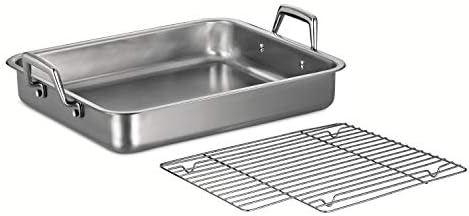 Tramontina 15-Inch Stainless Steel Roasting Pan with Rack by Tramontina