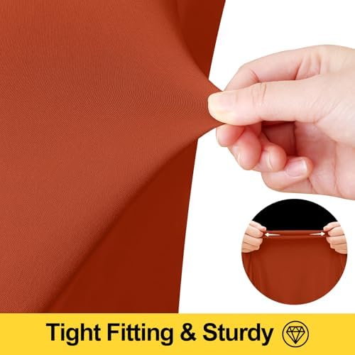 Smiry Spandex Elastic Fitted Table Cloth Skirt for 4FT Rectangle Table - Image 5