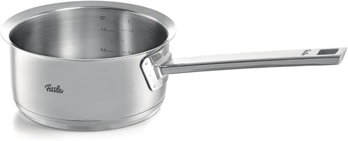 Fissler Original-Profi Collection 5-Piece Stainless Steel Cooking Pot Set with Metal Lid (3 Saucepans Including Lids, 1 Serving Pan, 1 Saucepan) - Induction, Silver, 084-388-05-001/0 - Image 3