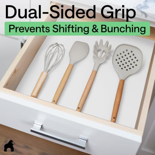 GORILLA GRIP Shelf Liner, Kitchen Drawer Protector, 20x240 White - Image 4