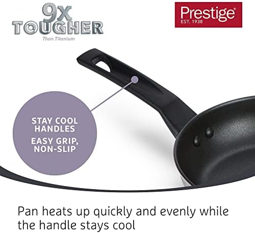 PRESTIGE - 9x Tougher - Frying Pan -Ultra Durable Stainless Steel - Non-Stick - Induction Suitable - Dishwasher and Oven Safe - 25cm - Image 5