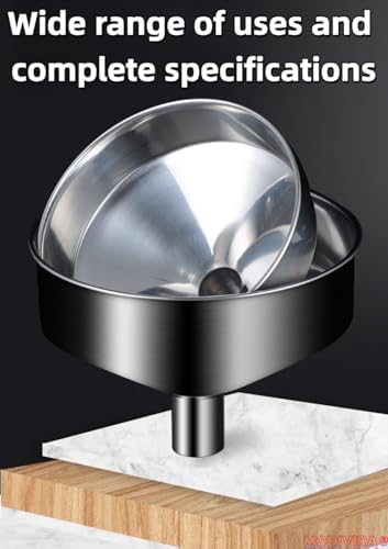 Large Kitchen Funnel Mouth Food Grade Metal Stainless Steel Mouth Maximum 15-inch Wide Factory and Home use Juice Milk Beer Oil, Soybean Milk & More (Top 7.87" Bottom 1.65") - Image 6